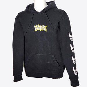 Vans X Marvel Comics Venom Hoodie Mens Large Black Sweatshirt Fleece